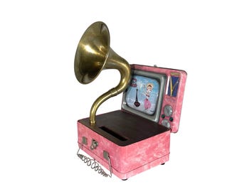 Amplificador de teléfono LunchBox "I Dream of Jeannie" (1999), altavoz acústico para iPhone, altavoz Lunch Box S3
