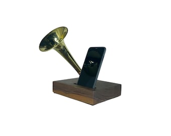 Trumpet Phone Amplifier, Acoustic iPhone Speaker