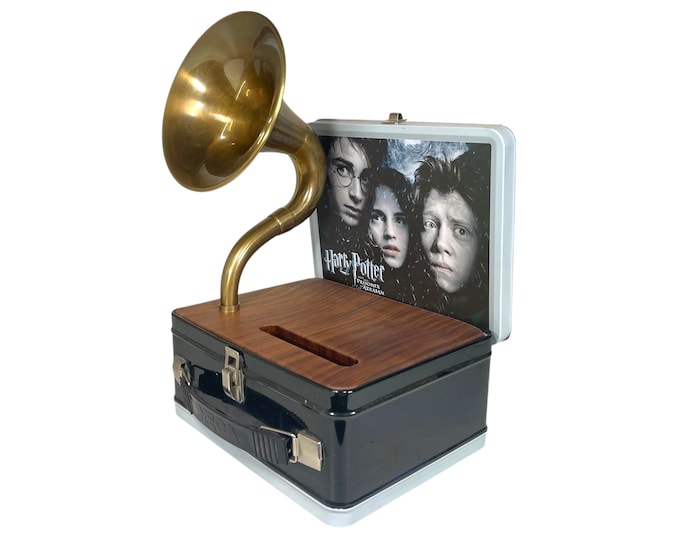 2004 Harry Potter LunchBox Phone Amplifier, Acoustic iPhone Speaker, Lunch Box Speaker S22