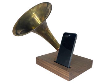Trombone Phone Amplifier, Acoustic iPhone Speaker