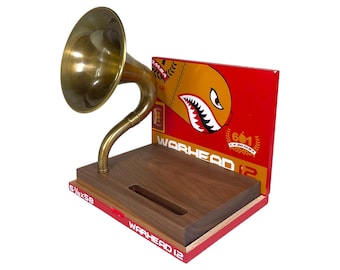 La Bomba Warhead Cigar Box Phone Amplifier, Acoustic iPhone Speaker S16