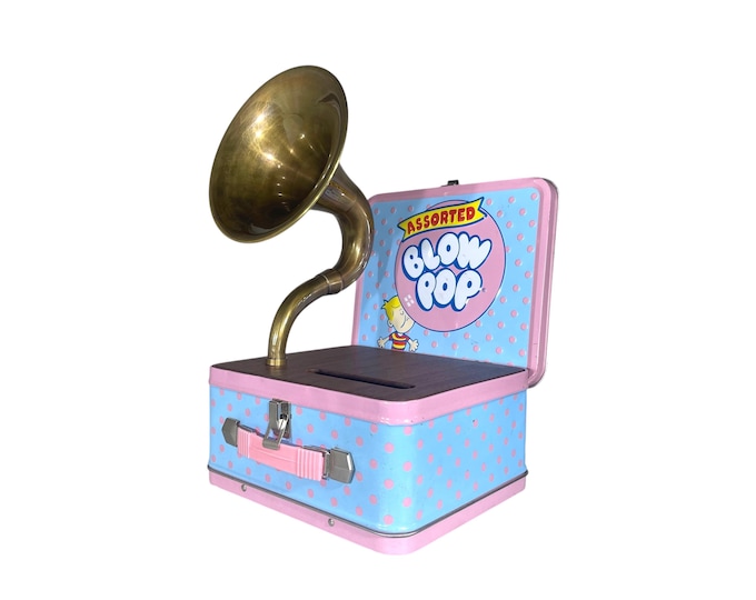 2010 Blow Pop LunchBox Phone Amplifier, Acoustic iPhone Speaker, Lunch Box Speaker S12