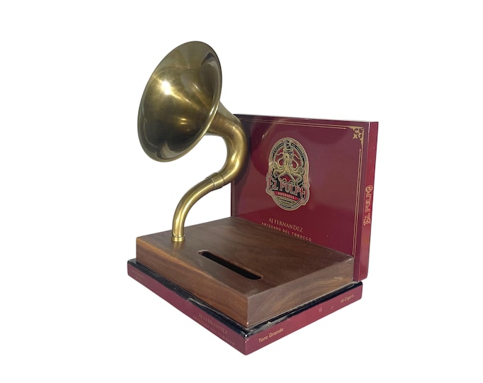 El Pulpo Cigar Box Phone Amplifier, Acoustic iPhone Speaker S14