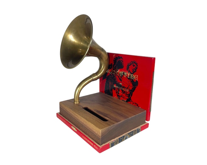 God of Fire Cigar Box Phone Amplifier, Acoustic iPhone Speaker, by Don Carlos S15