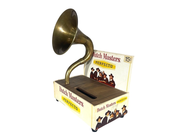 Dutch Masters Cigar Box Phone Amplifier, Acoustic iPhone Speaker S15