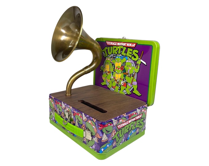 2024 TMNT Teenage Mutant Ninja Turtles LunchBox Phone Amplifier, Acoustic iPhone Speaker, Lunch Box Speaker S21