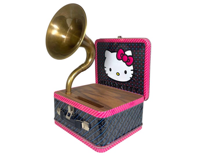 2012 Hello Kitty LunchBox Phone Amplifier, Acoustic iPhone Speaker, Lunch Box Speaker S21