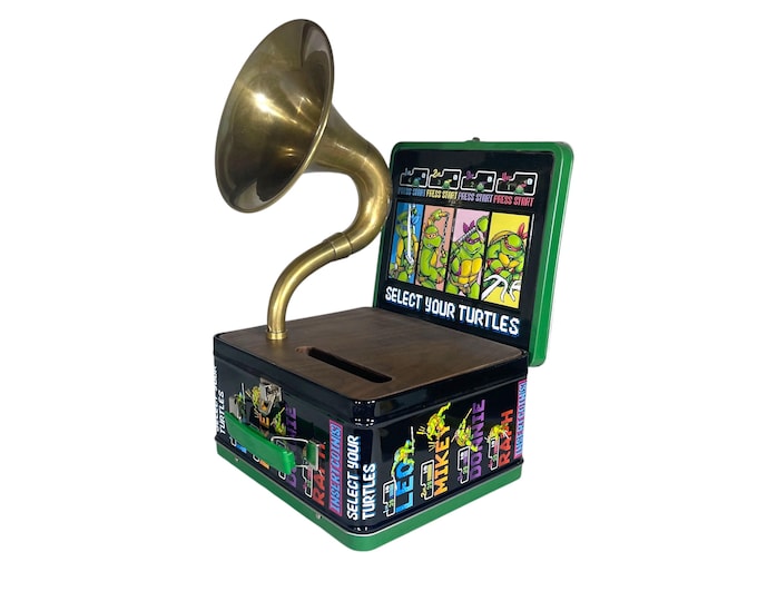 2024 Teenage Mutant Ninja Turtles LunchBox Phone Amplifier, Acoustic iPhone Speaker, Lunch Box Speaker S5