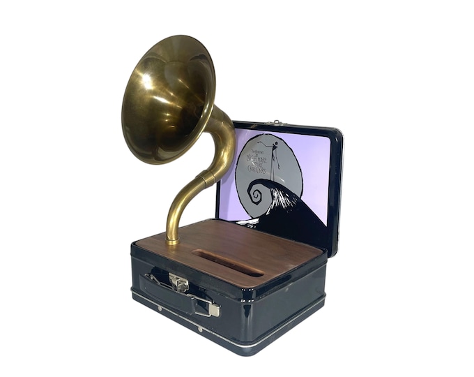 1993 The Nightmare Before Christmas LunchBox Phone Amplifier, Acoustic iPhone Speaker, Lunch Box Speaker S6