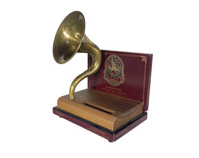El Pulpo Cigar Box Phone Amplifier, Acoustic iPhone Speaker S14