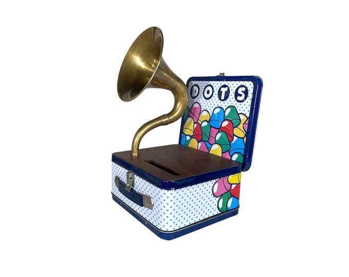 2012 Dots LunchBox Phone Amplifier, Acoustic iPhone Speaker, Lunch Box Speaker S15