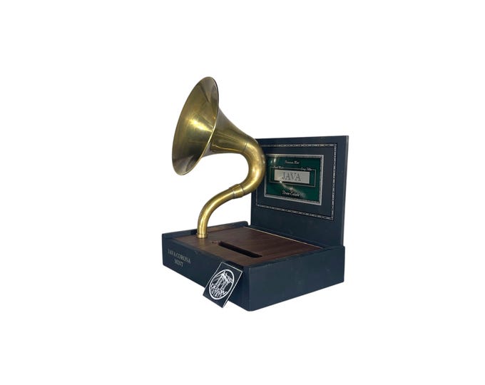 JAVA Drew Estate Cigar Box Phone Amplifier, Acoustic iPhone Speaker S12
