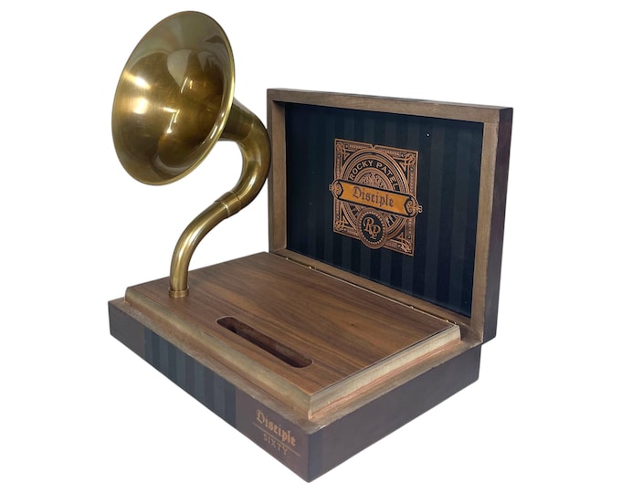 Disciple Rocky Patel Cigar Box Phone Amplifier, Acoustic iPhone Speaker S16