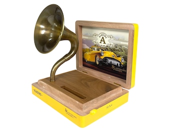 Aladino Cigar Box Phone Amplifier, Acoustic iPhone Speaker S16