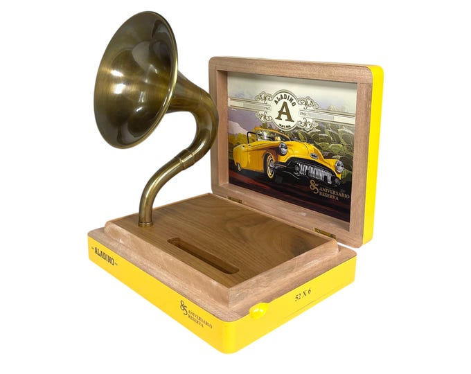 Aladino Cigar Box Phone Amplifier, Acoustic iPhone Speaker S16