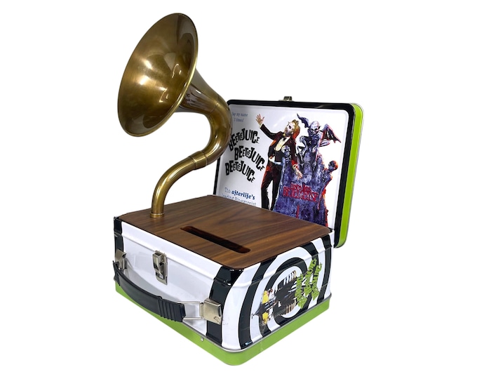 2018 Beetlejuice LunchBox Phone Amplifier, Acoustic iPhone Speaker, Lunch Box Speaker S21