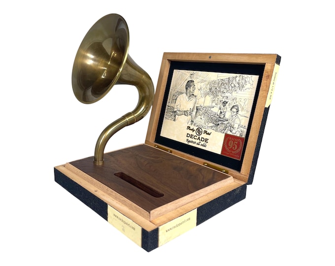 Rocky Patel Cigar Box Phone Amplifier, Acoustic iPhone Speaker S14