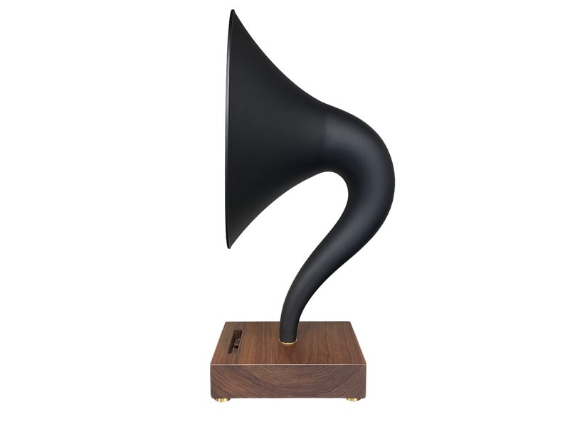 Reproduction Gramophone Speaker, Acoustic Speaker, iPhone Speaker, iPhone Amplifier, iPhone Stand, iPhone Dock image 3