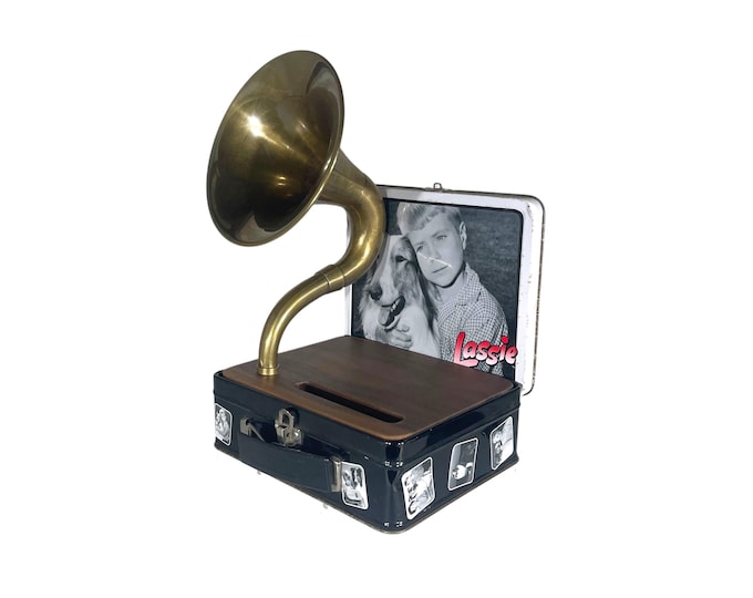 1999 Lassie LunchBox Phone Amplifier, Acoustic iPhone Speaker, Lunch Box Speaker S6
