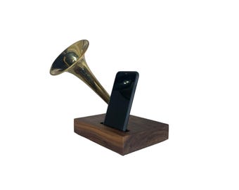 Trumpet Phone Amplifier, Acoustic iPhone Speaker