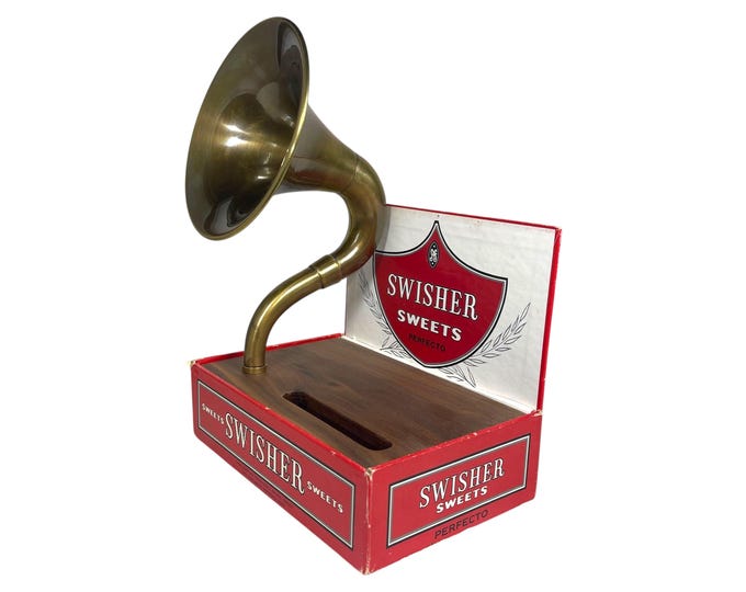 Swisher Sweets Cigar Box Phone Amplifier, Acoustic iPhone Speaker S14