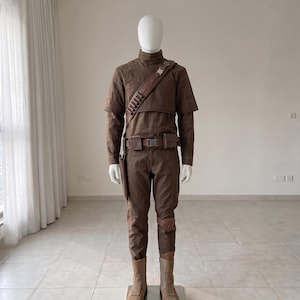 Star Wars Inspired Din Djarin Mandalorian Flight Suit, Custom Beskar Armor Base, Bounty Hunter Undersuit Costume.