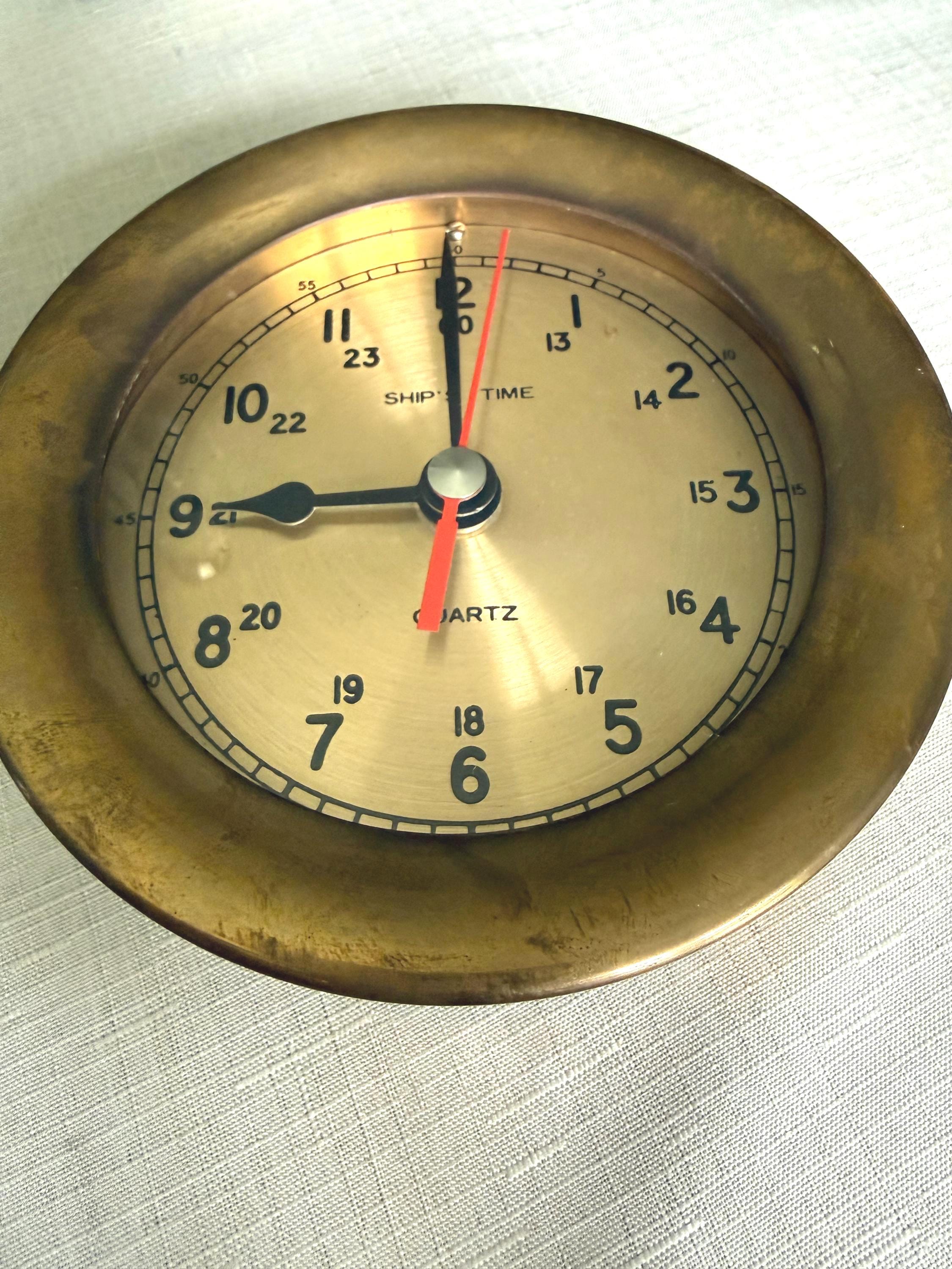 Ships Time Quartz Clock - Etsy