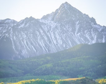 A Colorado Autumn Landscape 1:3 Wide Panoramic Photography Print - Rocky Mountain Fall - 8x24 12x36 16x48 20x60