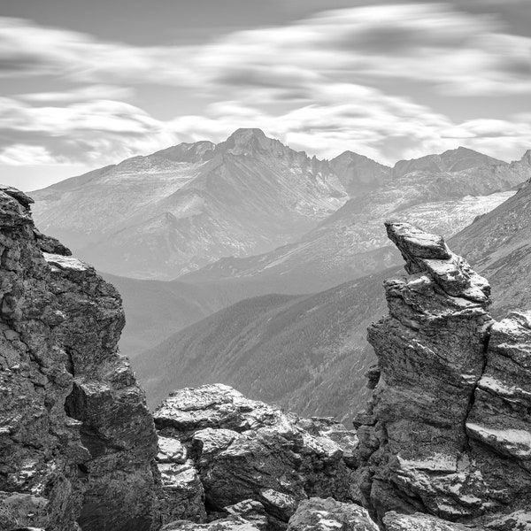 Rocky Mountain National Park Print, Colorado Photography, Longs Peak Print, Mountain Wall Art, Landscape Photography, Choose Format & Size