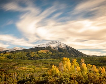 A Colorado Autumn, Nature Photography, Mountain Wall Art, Colorado Print, Landscape Photography, Fall, Nature Print, Mounted Option, 5 Sizes