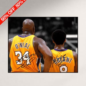 Kobe and Shaq Posters - Etsy