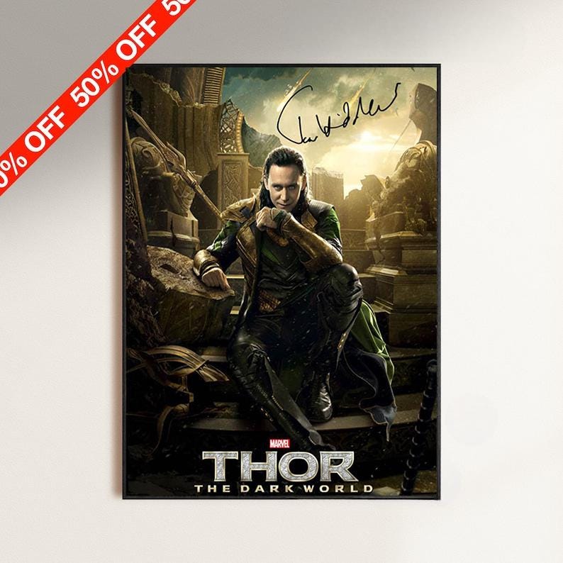 Tom Hiddleston Autograph Photo - Etsy