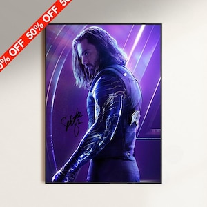 Sebastian Stan Signed Poster - Etsy