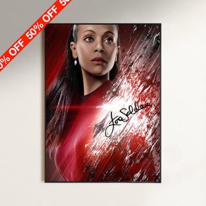 ゾーイサルダナ　アバター　サイン　オートグラフ　8×10インチ ガモーラ Zoe Saldana Signed - Etsy