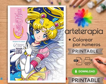 Coloring by Numbers Sailor Moon