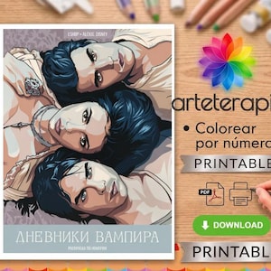 Coloring by Numbers The Vampire Diaries
