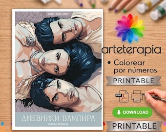 Coloring by Numbers The Vampire Diaries