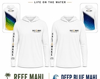 Mahi Hoodie Men Fishing Apparel Offshore Angler Sun Protection Upf Shirt Dolphin Fish Performance Wear Saltwater Boat Tournament Gift