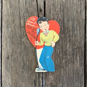 Vintage Crooner Valentijnsdag Kaart door Carrington Co.