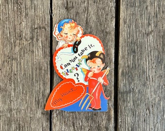 Vintage Halloween Themed Valentine's Day Card 2
