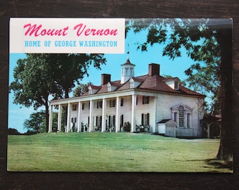 Vintage Mount Vernon Fold Out Souvenir Postal