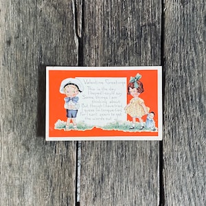 Antike illustrierte Whitney Valentine Greetings Postkarte