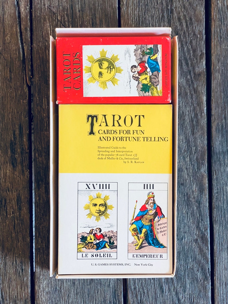 Vintage Tarot Fortune Telling Game Copyright S.R. Kaplan Etsy