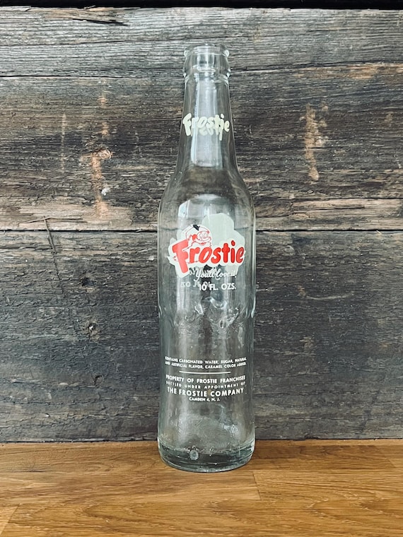 Vintage Frostie Root Beer Bottle: 1950s-60s Soda Advertising, 10