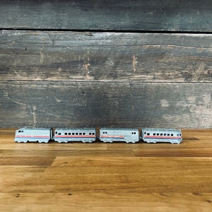 Vintage Midgetoy Diecast Metal 4-Piece Train