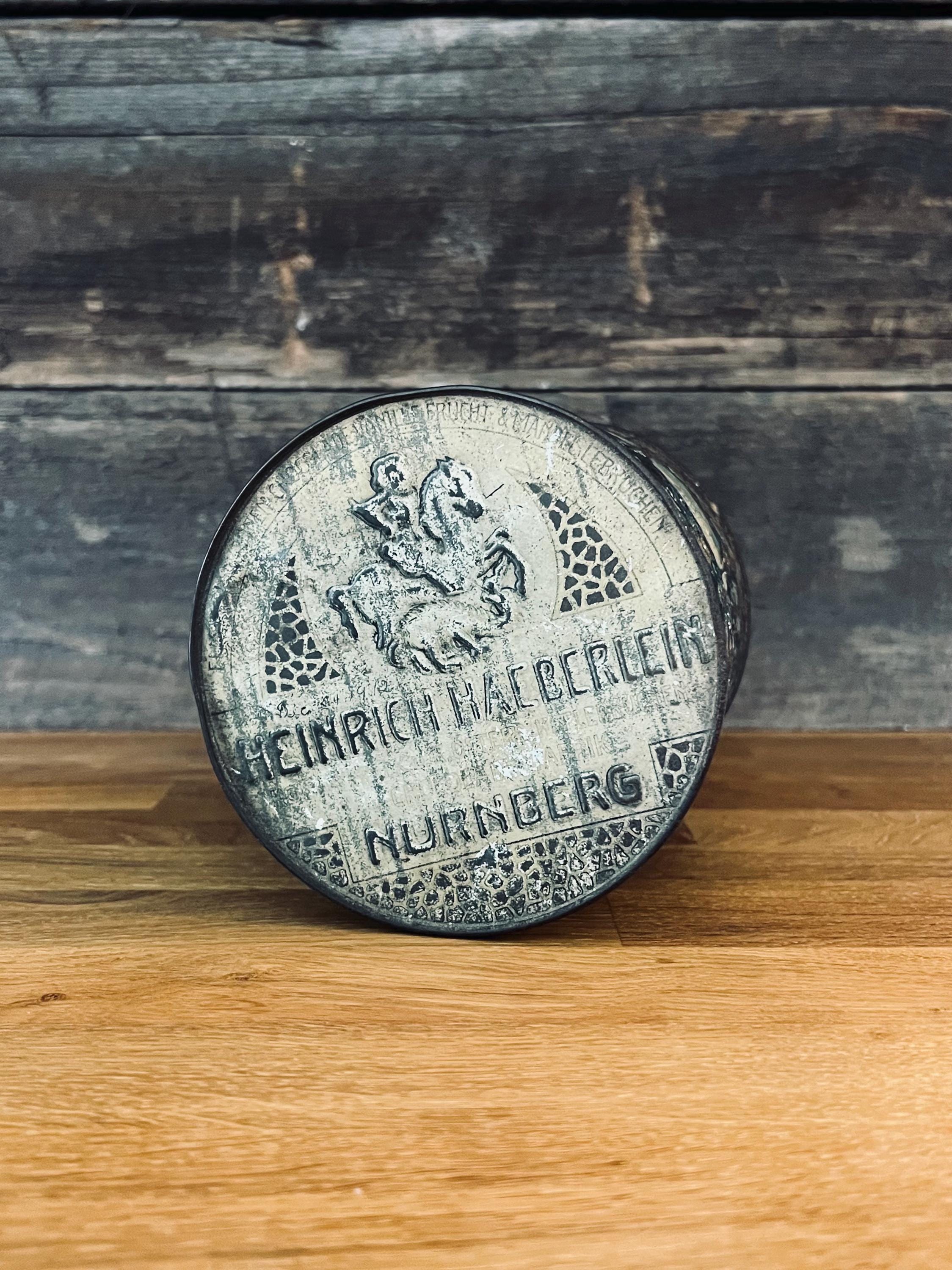 Antique German Lebkuchen Tin: Heinrich Haeberlein Nürnberg