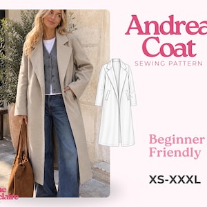 Cartamodello per cappotto da donna | Cartamodello per cappotto invernale | Cartamodello per cappotto lungo | Cartamodello per giacca | Cartamodello per giacca e cappotto da donna