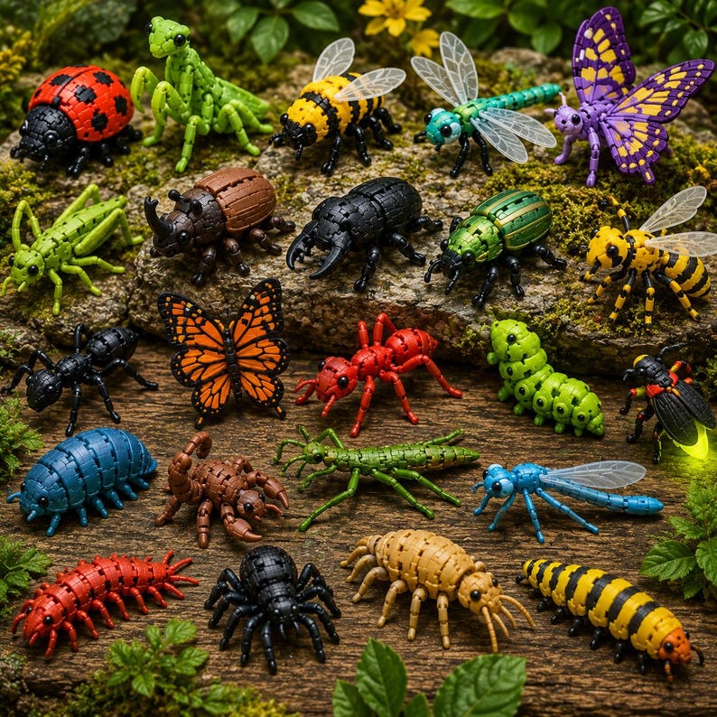 500+ Flexi Fidget Toys STL-paket | Ledade 3D-utskriftsleksaker | Sensoriska modeller | Skriv ut på plats STL-filer | 3D-utskrift | Direktnedladdning bild 13