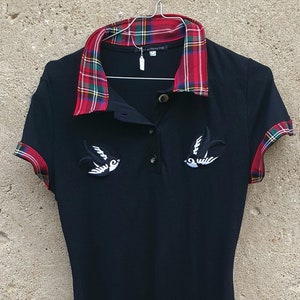 Punk leopard dress goth rockabilly sailor  marin cerise pois rétro vintage psychobilly skull skeleton horror zombie zebré monsters robe