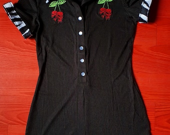 Rockabilly combishort playsuit pin up tattoo psychobilly leopard punk skull hawaiian hibiscus aloha rétro sailor nautical anchor vintage